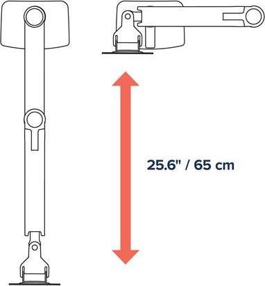 Actual product image Ergotron LX Monitor Arm mit patentierter CF-Technologie (Table, 24")