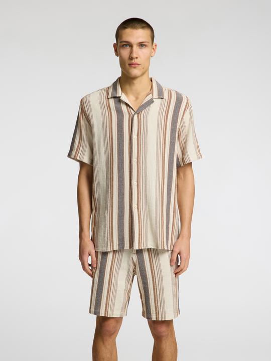 Produktbild Selected Homme Gestreifte Kurzarmhemd (L)