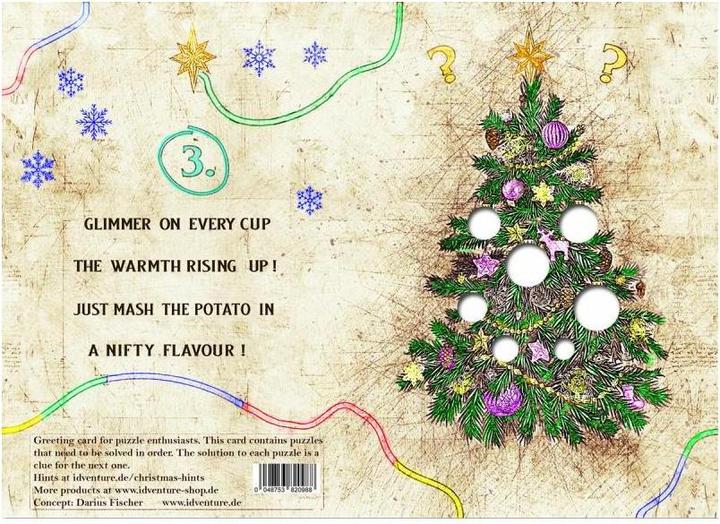 Actual product image iDventure IDV-ESC01-EN - "Merry Christmas" - Escape Greeting Card (EN) (English)