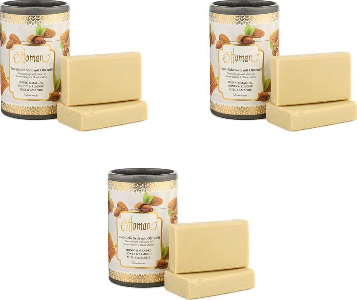 Image du produit Natura Punto Lot de 6 Savons du Palais Miel et Amande (Savon dur)