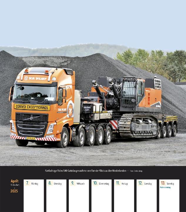 Produktbild Schwertransporte 2025 Wochenkalender (21 x 24.5 cm, Harter Einband, Deutsch)