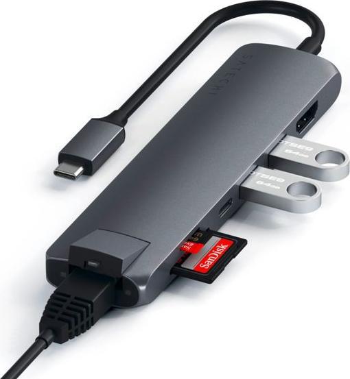 Image du produit Satechi USB-C Slim Multi-port (USB-C, 7 Ports)