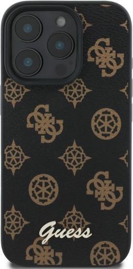 Immagine prodotto Guess GUHMP16LPGPYSK iPhone 16 Pro nero HC MagSafe PU Peony Script (Apple iPhone 16 Pro)