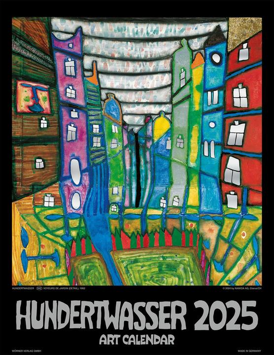 Produktbild Hundertwasser Art Calendar 2025 (44 x 34 cm, Deutsch, Französisch, Englisch)