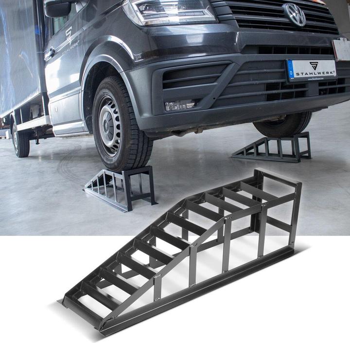 Image du produit Stahlwerk Rampe d'accès GT-14 ST Lot de 2 avec capacité de charge de 2 tonnes Chevalet d'accès