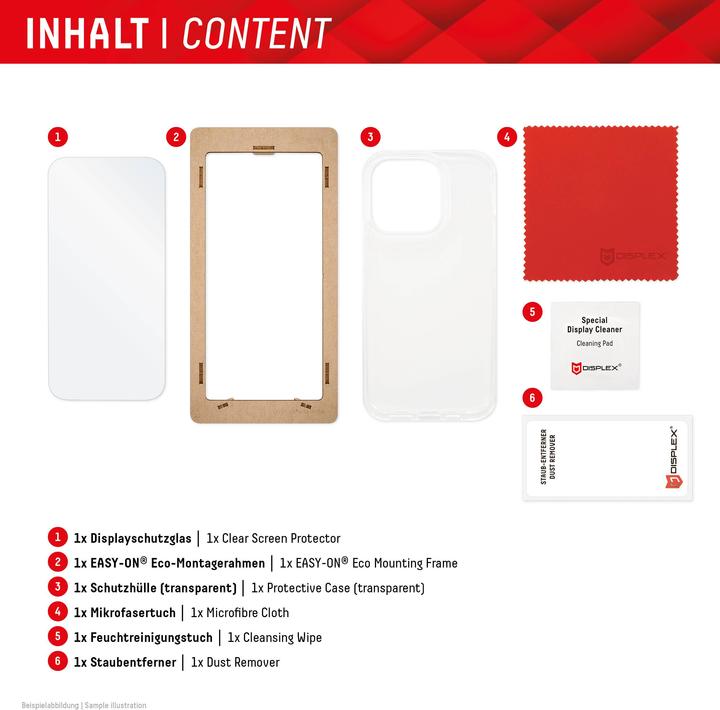 Produktbild Displex Real Glass, 2D Panzerglas + Handyhülle (1 Stück, Samsung Galaxy S25, Samsung Galaxy S24)