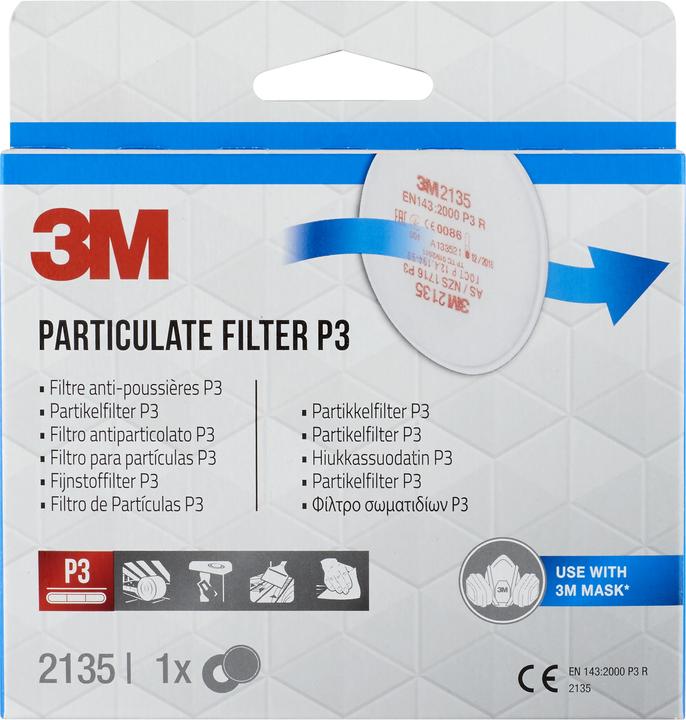 Produktbild 3M Partikelfilter (Atemschutzmaske Ersatzfilter)