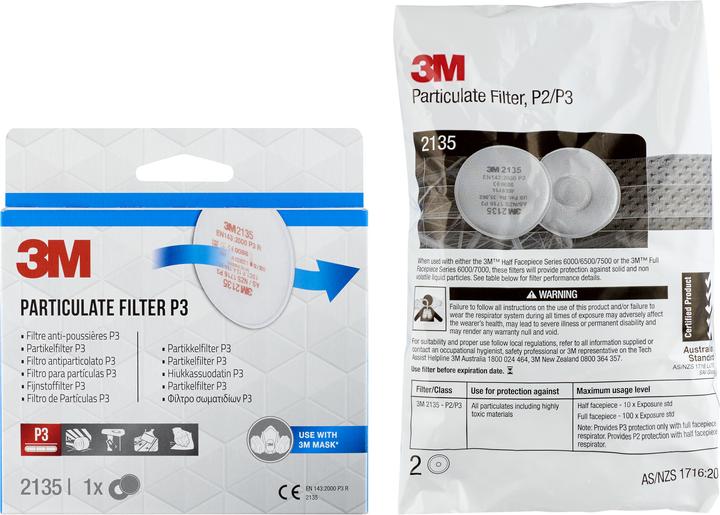 Produktbild 3M Partikelfilter (Atemschutzmaske Ersatzfilter)