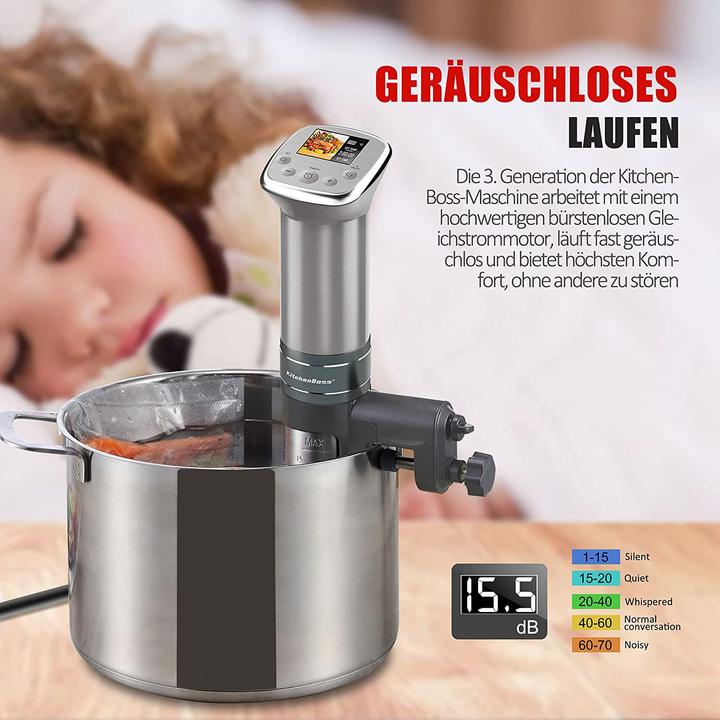 Actual product image KitchenBoss Sous-Vide Stick G321 Silver