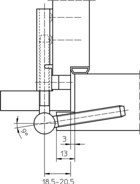 Produktbild Simonswerk Flügelteil V 0026 WF 3-teilig Stahl vernickelt