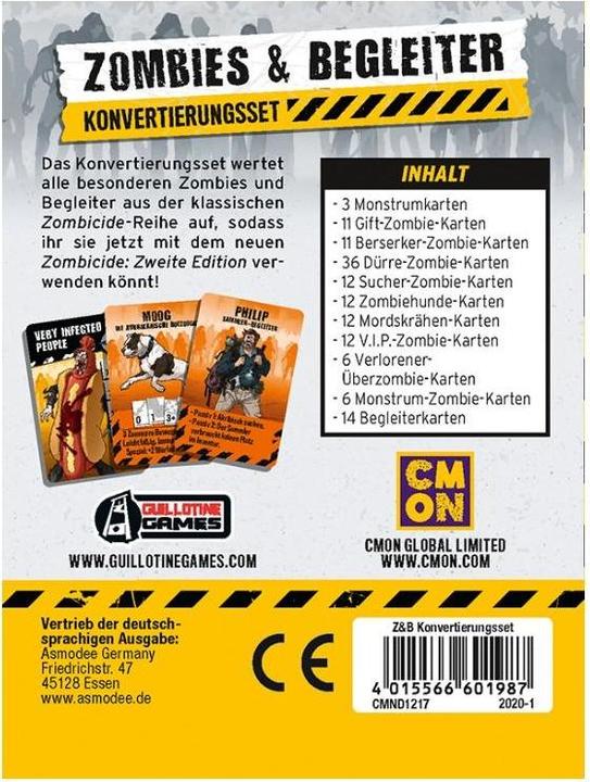 Immagine prodotto Cmon CMND1217 - Zombies & Companions - Conversion set for: Zombicide 2. Edition (edizione DE) (Tedesco)