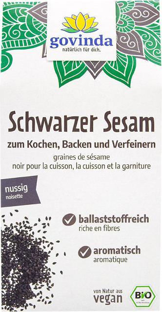 Nutritional values and ingredients Black sesame organic (200 g)