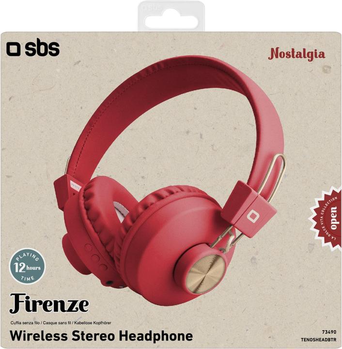 Produktbild SBS Kabellose Stereo-Kopfhörer Firenze (100 h, Kabellos)