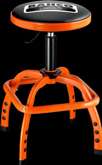 Produktbild Bahco Gepolsterter Werkstatt Drehhocker Stuhl, pneumatisch (35.50 cm, 43 cm)