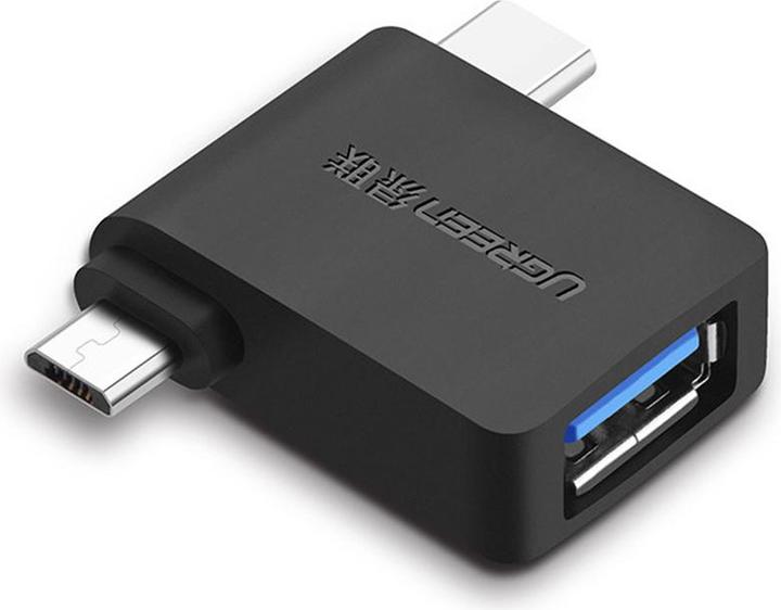 Ugreen Micro USB + USB-C to USB-A 3.0 Adapter (USB Type C, USB-A)