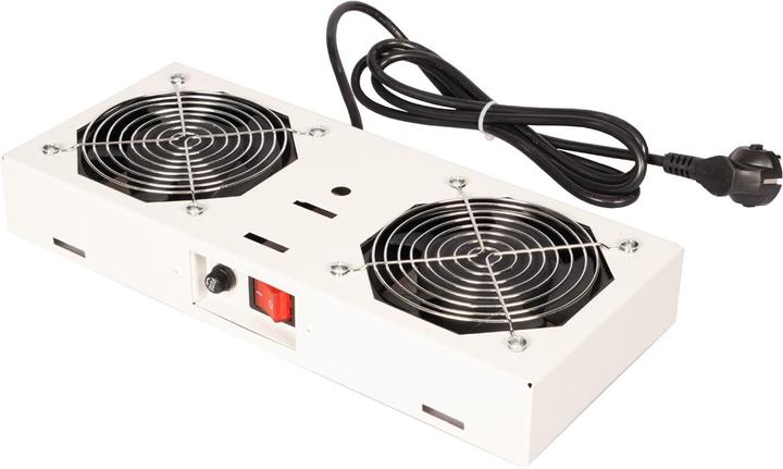 Image du produit Roline fan unit 2 fans for 19-inch wall-mounted enclosures grey