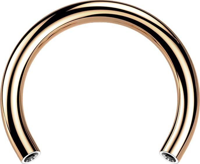 Produktbild Star Piercing Micro Threadless Circular-Stab rosegold (Titan G23, ohne Messing)