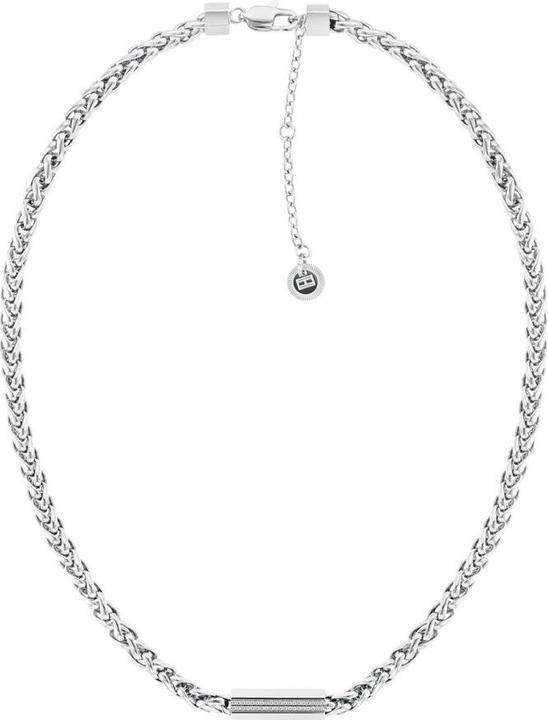 Tommy Hilfiger Fashionable steel necklace with zircons 2780872