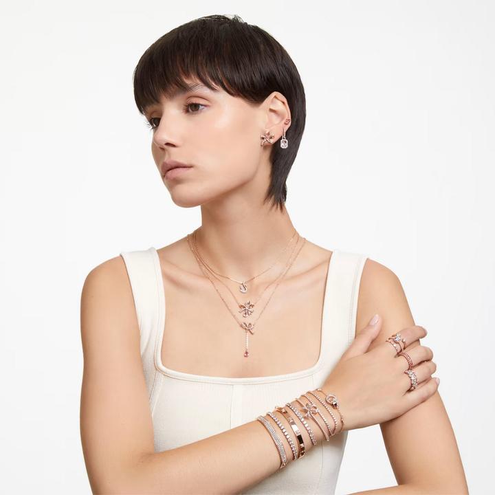 Immagine prodotto Swarovski Dextera Bangle Pavé a forma di ottagono medio in oro rosa bianco (Metallo Swarovski)