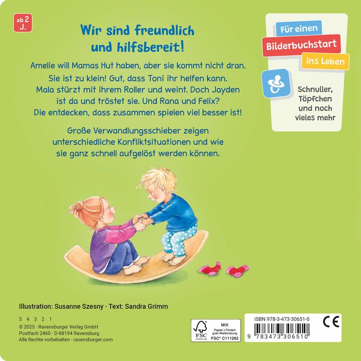 Produktbild Ravensburger Wir weinen und lachen, wir streiten und helfen: Ein Bilderbuch mit grossen Verw (Deutsch)