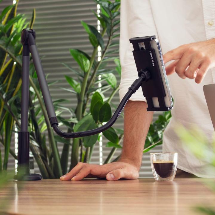 Produktbild Wozinsky long flexible phone and tablet holder black (WTHBK5)