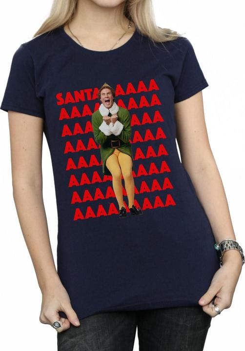 Elf Buddy Santa Scream TShirt (XXL)