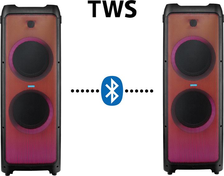 Produktbild Medion LIFE® X61200 Partylautsprecher, Bluetooth®-Soundsystem, LED-Frontpanel mit spektakulärer & mehrfarbi (Netzbetrieb)