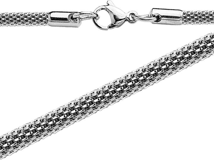 Produktbild Star Piercing Kette mit Gittermesh silber (Chirurgenstahl 316L, ohne Messing)