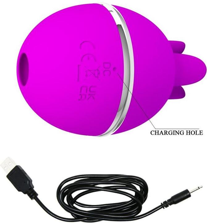 Image du produit Pretty Love Gemini Ball Violet. Vibromasseur Rond En Silicone
