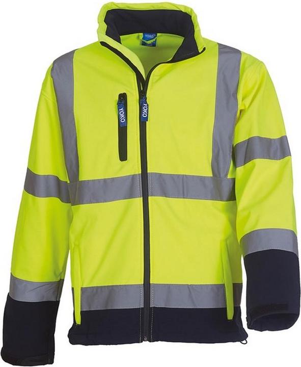 Actual product image Yoko Unisex Adult Hi-Vis Soft Shell Jacket (M)