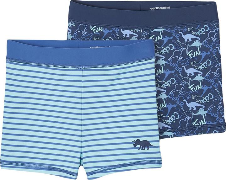 Vertbaudet 2er-Pack Jungen Boardshorts mit Dinos