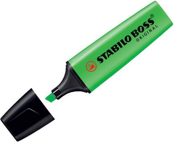 Actual product image STABILO Highlighter green, box of 10 (Green, 5 mm, 10 x)
