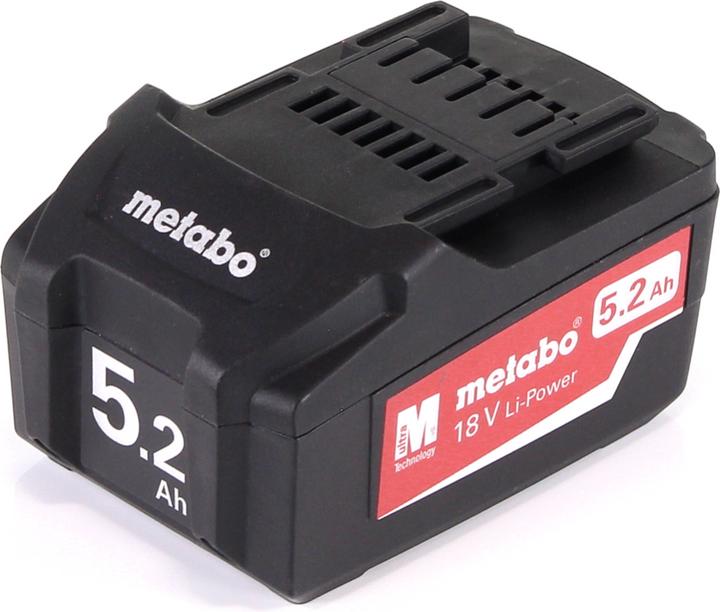 Actual product image Metabo Basic set 3x Li-Power battery pack 18 V 5.2 Ah CAS Li-Ion battery ( 3x 625028000 ) + ASC 145 (18 V)