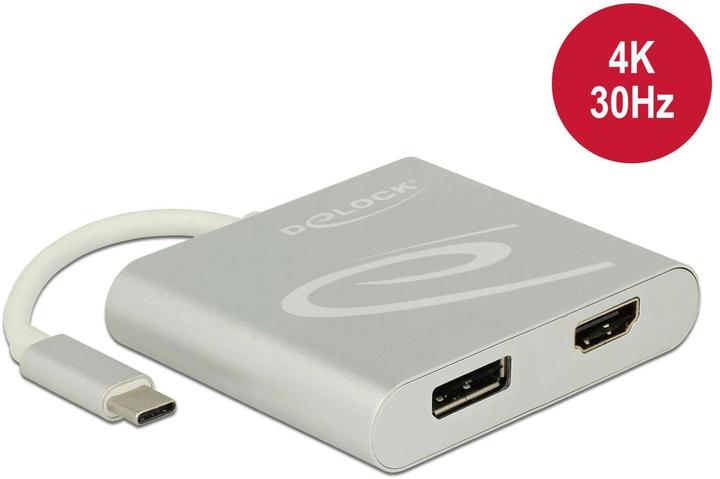 Image du produit Delock Splitter écran USB type-C vers HDMI & DP (DP, HDMI, 7.30 cm)