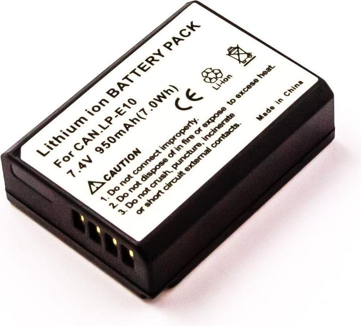 Image du produit AGI 39044 - Batterie - Canon - EOS 1300D - noir - blanc - Lithium-ion (Li-Ion) - 950 m (Batterie de l'appareil photo)