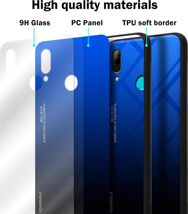 Actual product image Cadorabo TPU 2 colors glass cover (Huawei P Smart+ (2019))