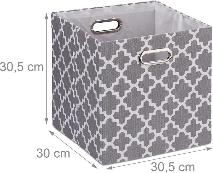 Produktbild Relaxdays 2x Aufbewahrungsbox (30.5 x 30.5 x 30.5 cm, 26.50 l)