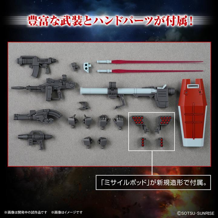 Image du produit Bandai GUNDAM - HG 1/144 GM (Shoulder Cannon / Missile Pod) - Kit modèle