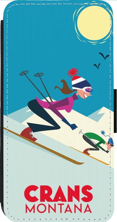 Image du produit PhoneLook Coque Wallet noir Crans-Montana Ski Downhill (Apple iPhone 14 Pro Max)