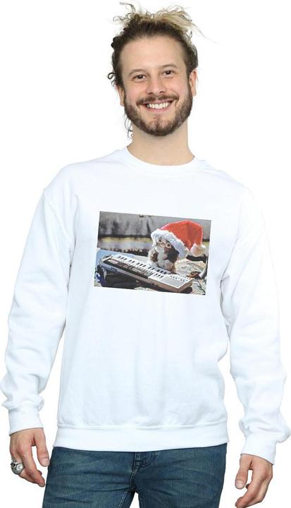 Actual product image Universal Textiles Mens Mogwai Christmas Hat Sweatshirt (5XL)
