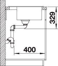 Actual product image Blanco Legra 6 (Top-mounted sink, 50 cm, 58.50 cm)