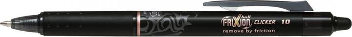 Produktbild Pilot Tintenroller FriXion Clicker 0,5mm schwarz Rundspitze nicht dokumentenecht (Schwarz, 1 x)