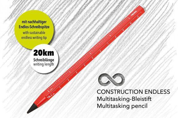 Produktbild Troika CONSTRUCTION ENDLESS Bleistift Endlos-Schreibspitze, rot (HB)