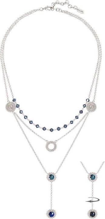 Image du produit Steinkult Collier 3 branches "Sheila (Cristallin, Laiton argenté)