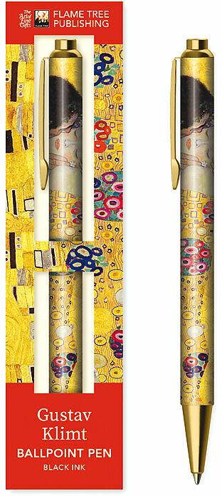 Actual product image Gustav Klimt: The Kiss Boxed Decorative Ballpoint Pen (Multicoloured, 1 x)