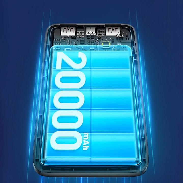 Produktbild Dudao Powerbank K18 Pro 20000mAh USB-A / USB-C / Micro USB - black (20000 mAh, 10 W)