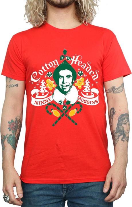 Immagine prodotto Elf Cotton Headed Ninny Muggins Maglietta Uomo (L)