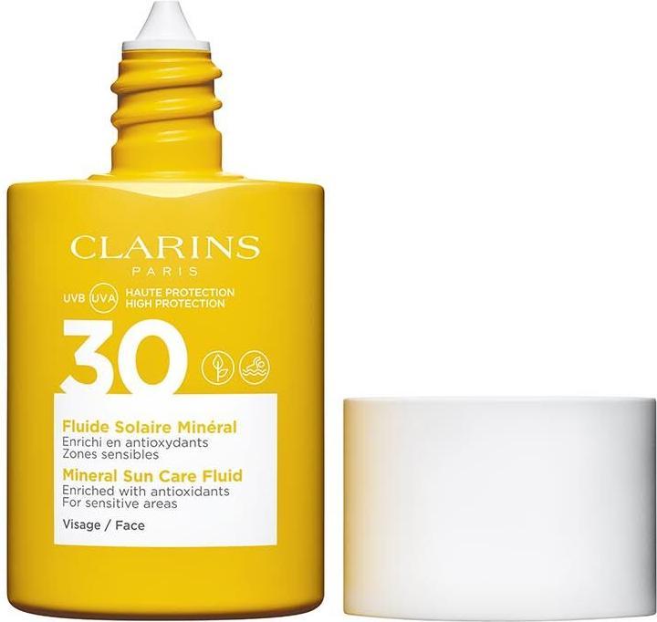 Produktbild Clarins Sun - Fluide Solaire Minéral Visage SPF30 (Sonnencreme Gesicht, SPF 30, 30 ml, 62 g)