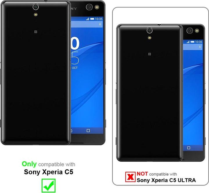 Actual product image Cadorabo Case for Sony Xperia C5 with belt clip (Sony Xperia C5)