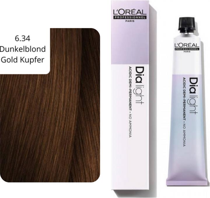 Produktbild L'Oréal Professionnel Dialight Haartönung (6.34 Dunkelblond Gold Kupfer)